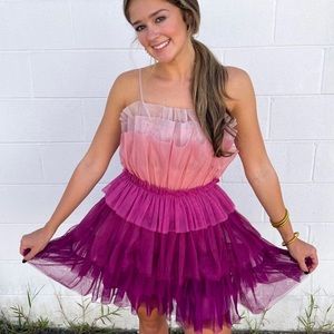 Pink and Purple Cupcake Mini Dress